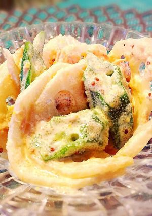 シャキッシャキ♪蓮根とオクラ明太マヨ和え-レシピのメイン写真
