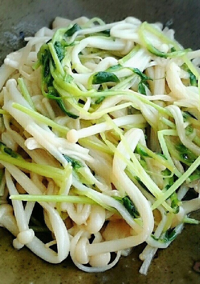 豆苗とえのきのマヨポン炒め-レシピのメイン写真