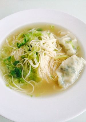 あまり餃子で♡洋風餃子にゅうめん-レシピのメイン写真