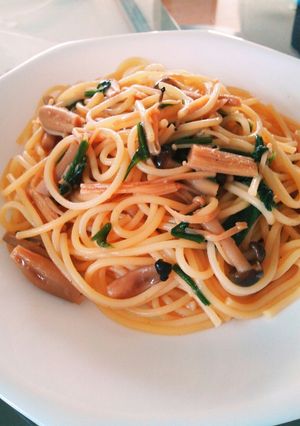 レンジで簡単★和風パスタ-レシピのメイン写真