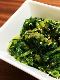 中華風セロリの葉っぱ炒め-レシピのメイン写真