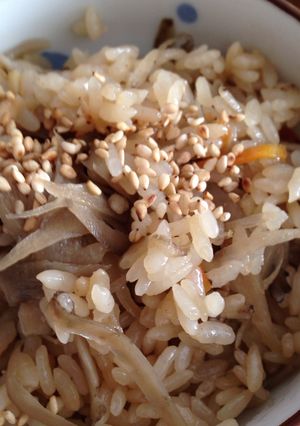 秋の味覚炊き込みごはん-レシピのメイン写真