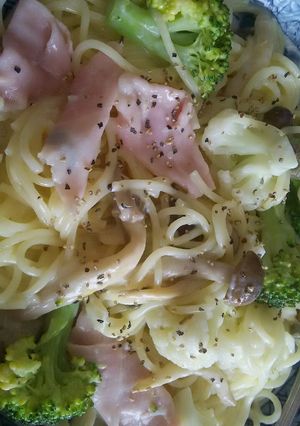 生ハムと野菜のクリームパスタ-レシピのメイン写真
