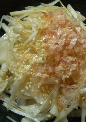 新玉ねぎとうどの酢醤油和え-レシピのメイン写真