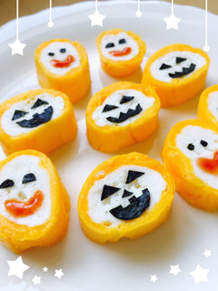 ハロウィン☆キャラ弁も 二色卵焼き-レシピのメイン写真