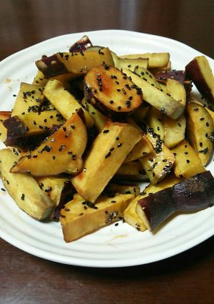 下ゆでなし揚げない大学いも-レシピのメイン写真