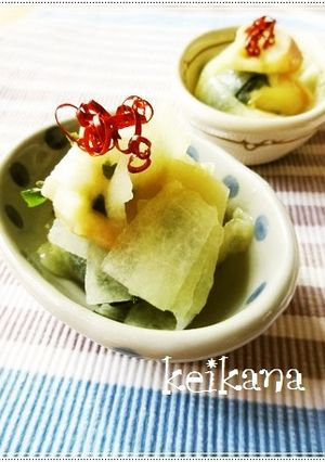 超簡単＆時短☆冬瓜のからし酢味噌和え♪-レシピのメイン写真
