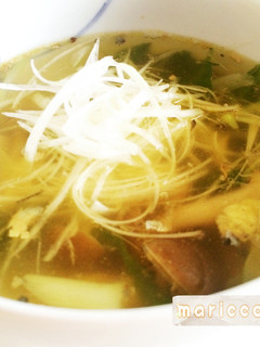鯖缶とモロヘイヤ*きれいになりまスープ-レシピのメイン写真