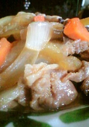 味噌味deチャーシュー風豚肉(野菜入り)-レシピのメイン写真