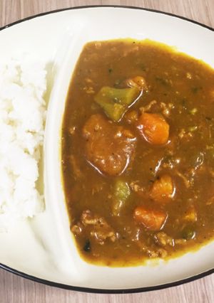 簡単☆カボチャ溶け込むひき肉カレー-レシピのメイン写真