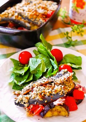 簡単イタリアン☆いわしと野菜のパン粉焼き-レシピのメイン写真