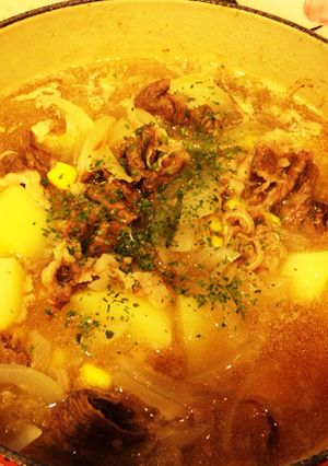 ♡あったか♡牛こまとじゃがいものスープ-レシピのメイン写真