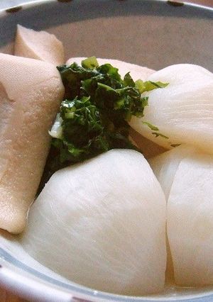 高野豆腐とカブの煮物-レシピのメイン写真