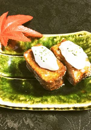 生麩揚げ クリームチーズ乗せ-レシピのメイン写真