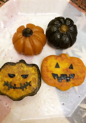 カボチャもち☆ハロウィン風-レシピのメイン写真