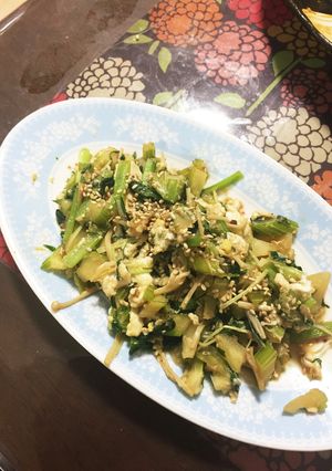 簡単早い！セロリと残り野菜のチャンプルー-レシピのメイン写真