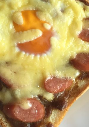 たまごとカレーのチーズトースト！-レシピのメイン写真