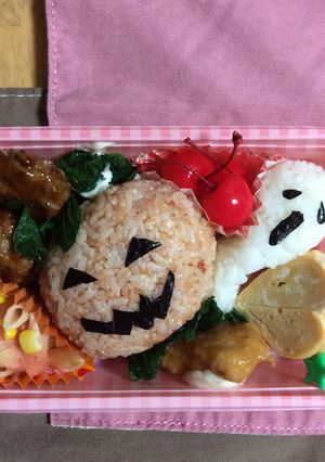 ハロウィンお弁当♫デコ弁♫キャラ弁♫-レシピのメイン写真