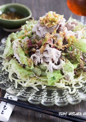 ネギたっぷり！冷しゃぶ仕立ての冷やし中華-レシピのメイン写真