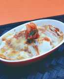 絹ごし豆腐のチーズタッカルビ風