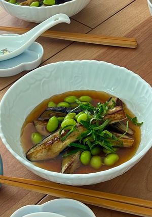 なすと枝豆のトロトロしょうがあん-レシピのメイン写真