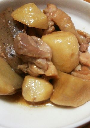 ごはんが進む!!鶏肉と里芋炊いたの♪-レシピのメイン写真