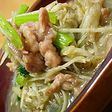 新ゴボウと小松菜と豚の煮びたし