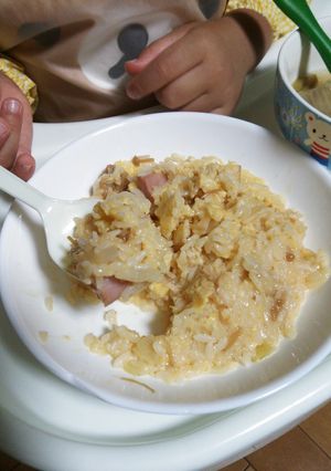とろとろ&ふわふわ☆なめたけ卵チャーハン-レシピのメイン写真