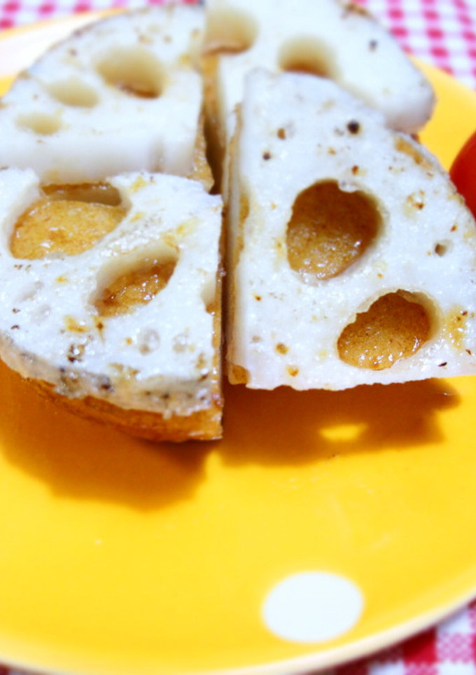 さつま揚げとれんこんの挟み焼き♬-レシピのメイン写真