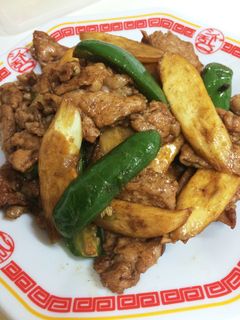 晩御飯 簡単まこもだけと豚肉の中華炒め-レシピのメイン写真