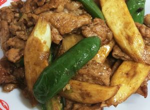 晩御飯 簡単まこもだけと豚肉の中華炒め-レシピのメイン写真