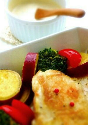ドレッシングが♪✾薩摩芋と鶏肉の温サラダ-レシピのメイン写真