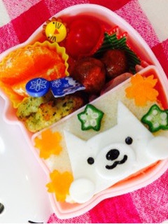 白くまさん弁当…♩-レシピのメイン写真