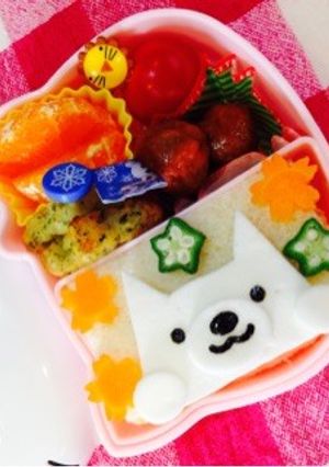 白くまさん弁当…♩-レシピのメイン写真