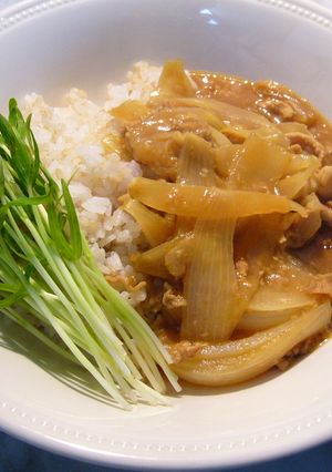 新玉ねぎと豚こまのカレー酒粕風味-レシピのメイン写真