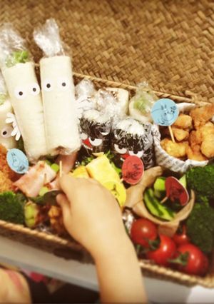 運動会のお弁当！簡単ムーミン谷キャラ弁-レシピのメイン写真