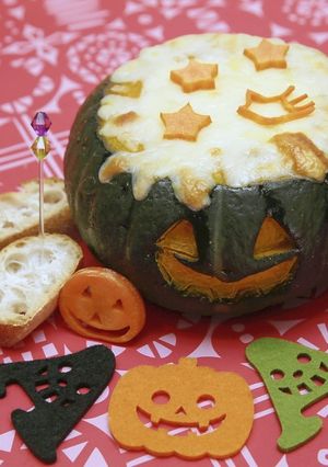 ハロウィンにほくほく★カボチャのグラタン-レシピのメイン写真