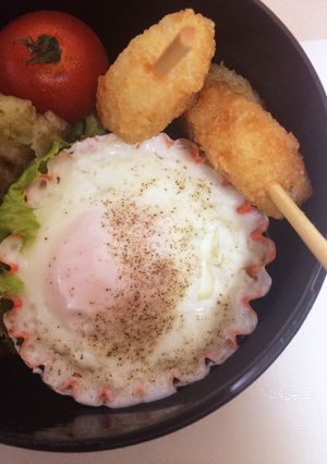 お弁当に✡﻿レンジで簡単♪カップ入り玉子-レシピのメイン写真