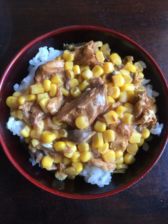 コーンとサバ缶の簡単丼-レシピのメイン写真