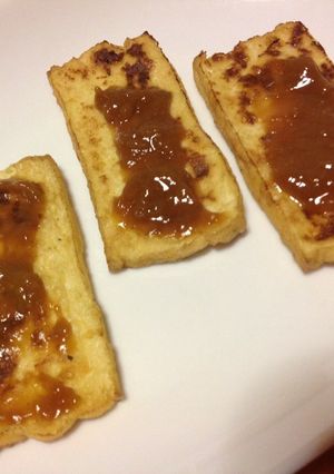 すぐできる❤️豆腐の厚揚げdeみそ田楽-レシピのメイン写真