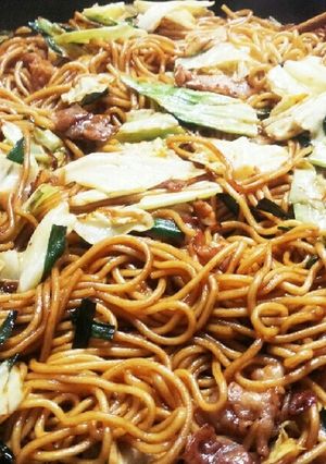 わが家のシンプルニラ焼きそば♡-レシピのメイン写真