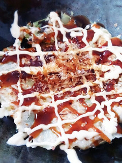 キャベツだけ!な簡単お好み焼き♪卵無し!-レシピのメイン写真