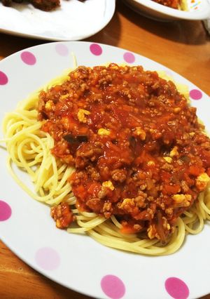 ミートソース スパゲティ-レシピのメイン写真