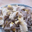 高野豆腐とこんにゃくの卵とじ