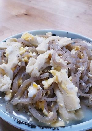 高野豆腐とこんにゃくの卵とじ-レシピのメイン写真