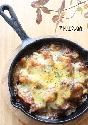スキレットで簡単＆熱々♫焼きチーズカレー-レシピのメイン写真