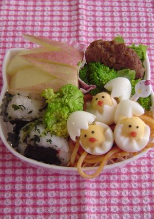 ひよこが生まれたよ！弁当-レシピのメイン写真