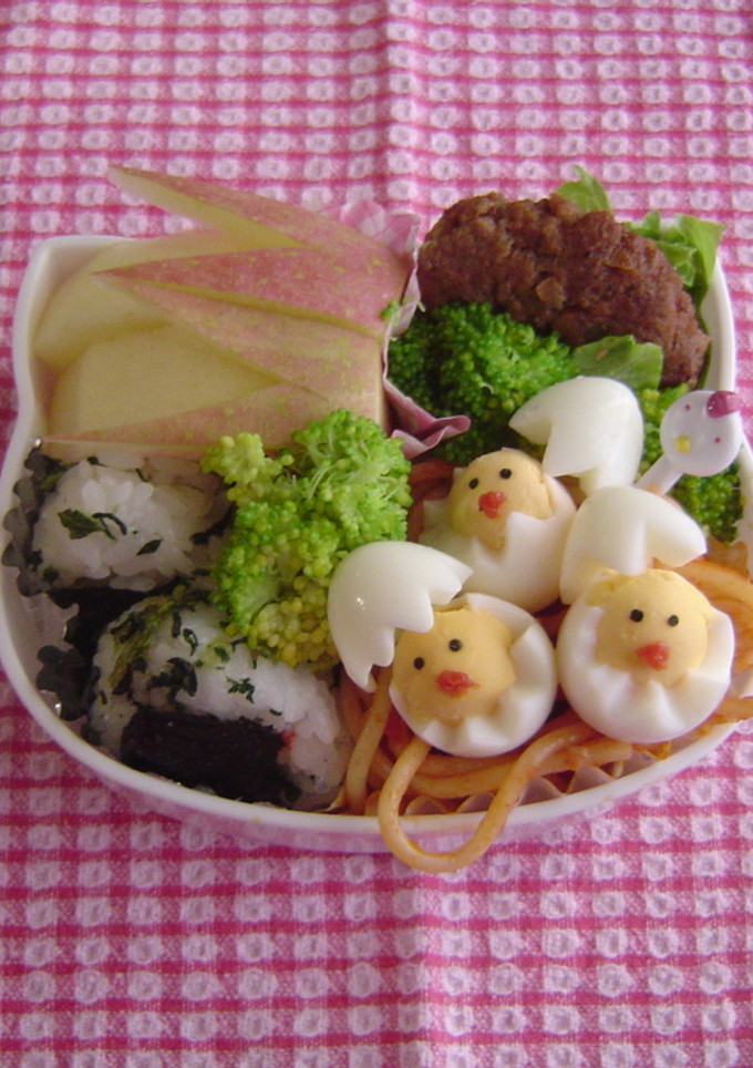 ひよこが生まれたよ！弁当-レシピのメイン写真