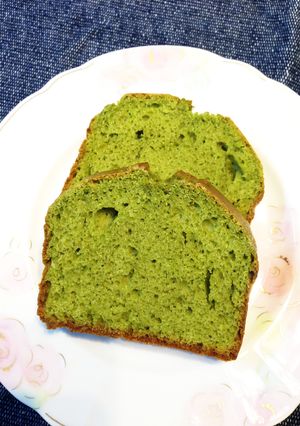 洋酒と抹茶のパウンドケーキ HMで簡単に-レシピのメイン写真