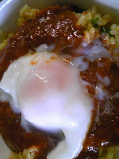温玉ミートソース丼-レシピのメイン写真